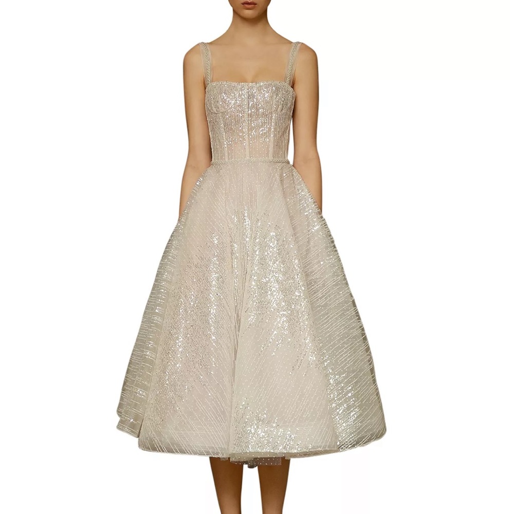 Bronx and Banco Mademoiselle Bridal Midi Dress